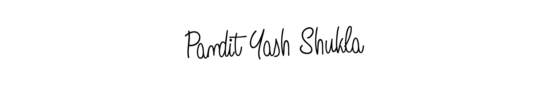 Design your own signature with our free online signature maker. With this signature software, you can create a handwritten (Angelique-Rose-font-FFP) signature for name Pandit Yash Shukla. Pandit Yash Shukla signature style 5 images and pictures png