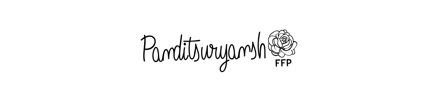 How to make Panditsuryansh9 signature? Angelique-Rose-font-FFP is a professional autograph style. Create handwritten signature for Panditsuryansh9 name. Panditsuryansh9 signature style 5 images and pictures png