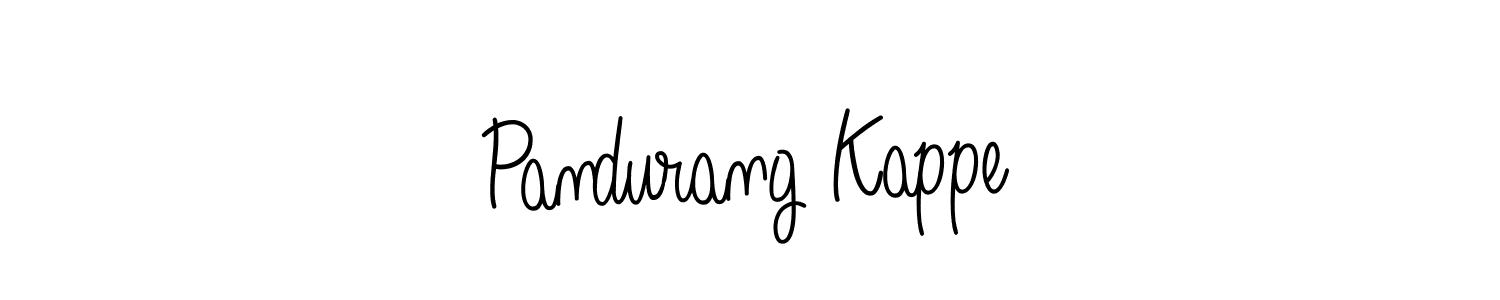 Create a beautiful signature design for name Pandurang Kappe. With this signature (Angelique-Rose-font-FFP) fonts, you can make a handwritten signature for free. Pandurang Kappe signature style 5 images and pictures png