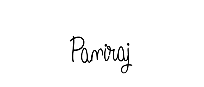 How to make Paniraj name signature. Use Angelique-Rose-font-FFP style for creating short signs online. This is the latest handwritten sign. Paniraj signature style 5 images and pictures png