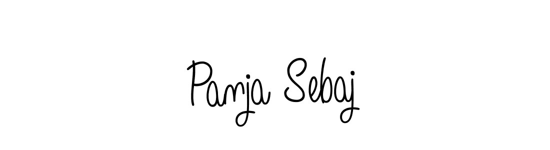 Panja Sebaj stylish signature style. Best Handwritten Sign (Angelique-Rose-font-FFP) for my name. Handwritten Signature Collection Ideas for my name Panja Sebaj. Panja Sebaj signature style 5 images and pictures png
