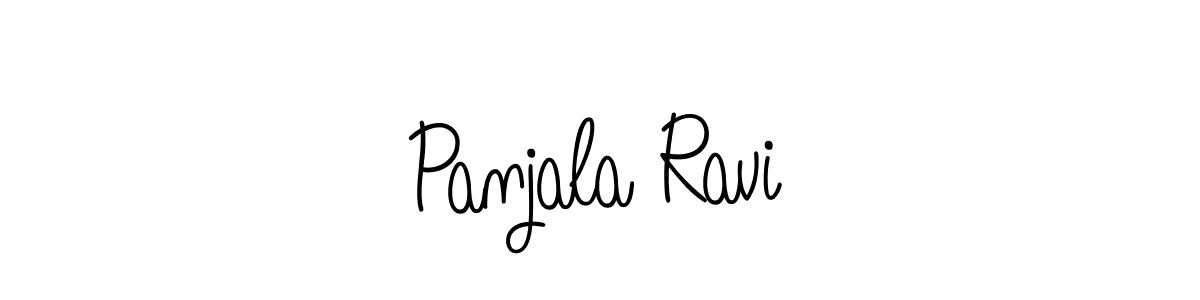 Use a signature maker to create a handwritten signature online. With this signature software, you can design (Angelique-Rose-font-FFP) your own signature for name Panjala Ravi. Panjala Ravi signature style 5 images and pictures png