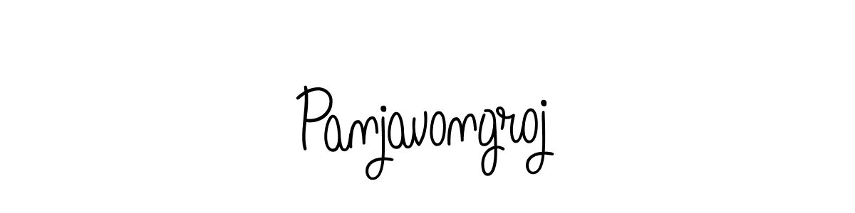 Use a signature maker to create a handwritten signature online. With this signature software, you can design (Angelique-Rose-font-FFP) your own signature for name Panjavongroj. Panjavongroj signature style 5 images and pictures png