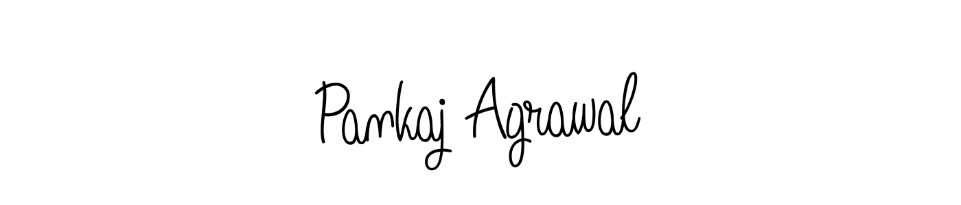 You should practise on your own different ways (Angelique-Rose-font-FFP) to write your name (Pankaj Agrawal) in signature. don't let someone else do it for you. Pankaj Agrawal signature style 5 images and pictures png