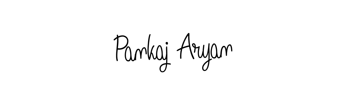 You should practise on your own different ways (Angelique-Rose-font-FFP) to write your name (Pankaj Aryan) in signature. don't let someone else do it for you. Pankaj Aryan signature style 5 images and pictures png