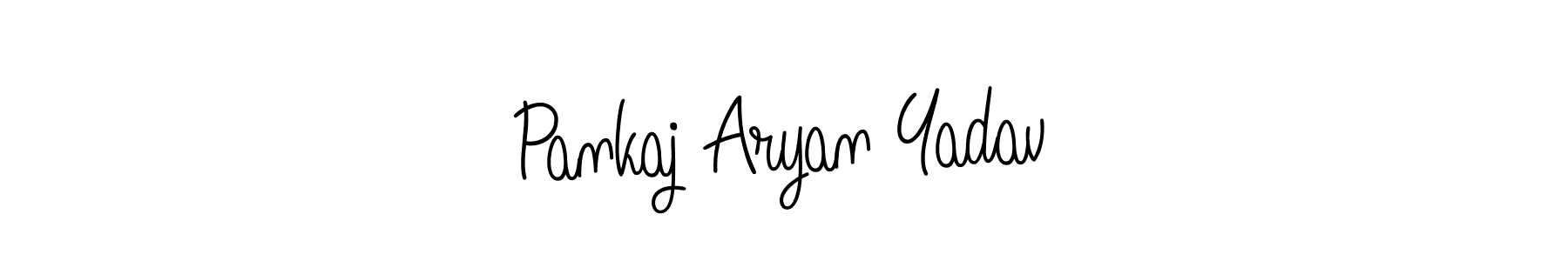 Make a beautiful signature design for name Pankaj Aryan Yadav. With this signature (Angelique-Rose-font-FFP) style, you can create a handwritten signature for free. Pankaj Aryan Yadav signature style 5 images and pictures png
