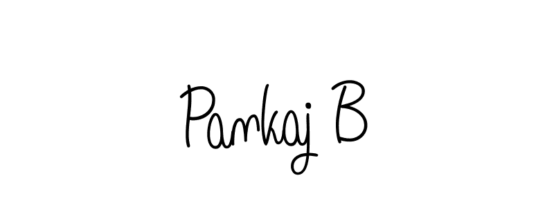 Pankaj B stylish signature style. Best Handwritten Sign (Angelique-Rose-font-FFP) for my name. Handwritten Signature Collection Ideas for my name Pankaj B. Pankaj B signature style 5 images and pictures png