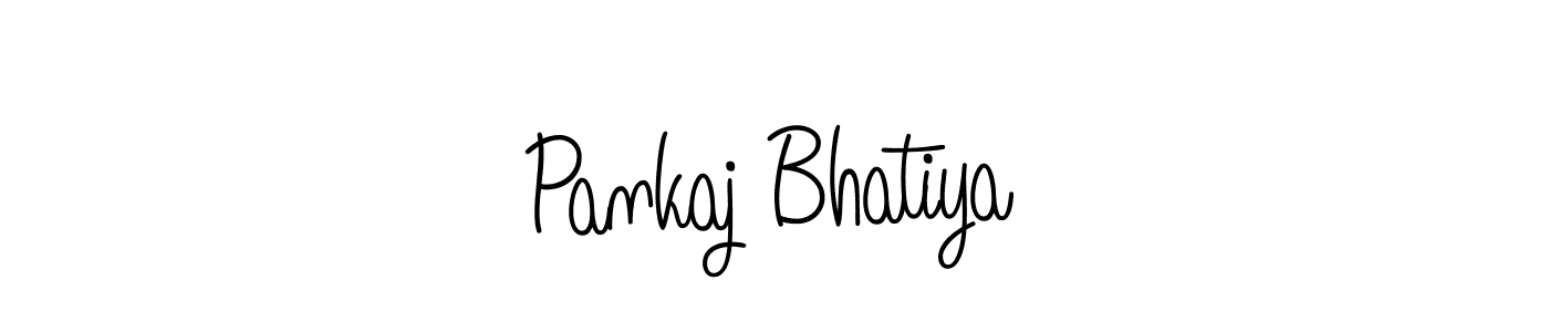 Pankaj Bhatiya stylish signature style. Best Handwritten Sign (Angelique-Rose-font-FFP) for my name. Handwritten Signature Collection Ideas for my name Pankaj Bhatiya. Pankaj Bhatiya signature style 5 images and pictures png