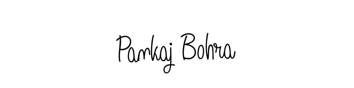 Use a signature maker to create a handwritten signature online. With this signature software, you can design (Angelique-Rose-font-FFP) your own signature for name Pankaj Bohra. Pankaj Bohra signature style 5 images and pictures png