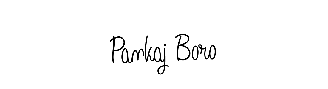 Design your own signature with our free online signature maker. With this signature software, you can create a handwritten (Angelique-Rose-font-FFP) signature for name Pankaj Boro. Pankaj Boro signature style 5 images and pictures png