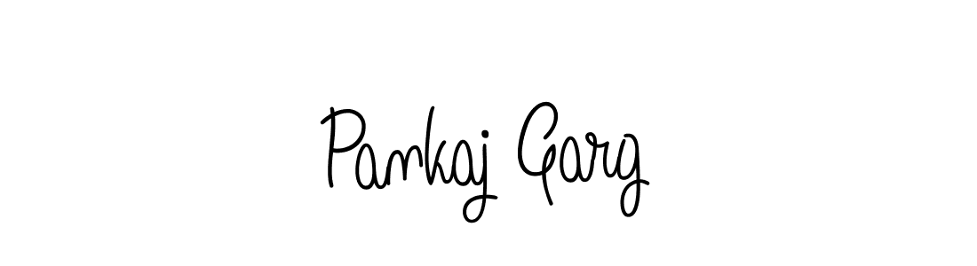 Use a signature maker to create a handwritten signature online. With this signature software, you can design (Angelique-Rose-font-FFP) your own signature for name Pankaj Garg. Pankaj Garg signature style 5 images and pictures png