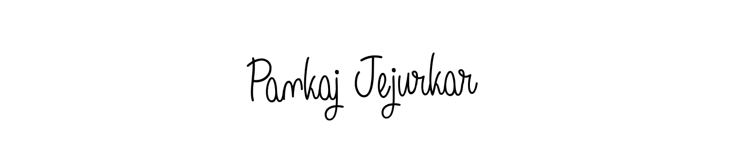 The best way (Angelique-Rose-font-FFP) to make a short signature is to pick only two or three words in your name. The name Pankaj Jejurkar include a total of six letters. For converting this name. Pankaj Jejurkar signature style 5 images and pictures png