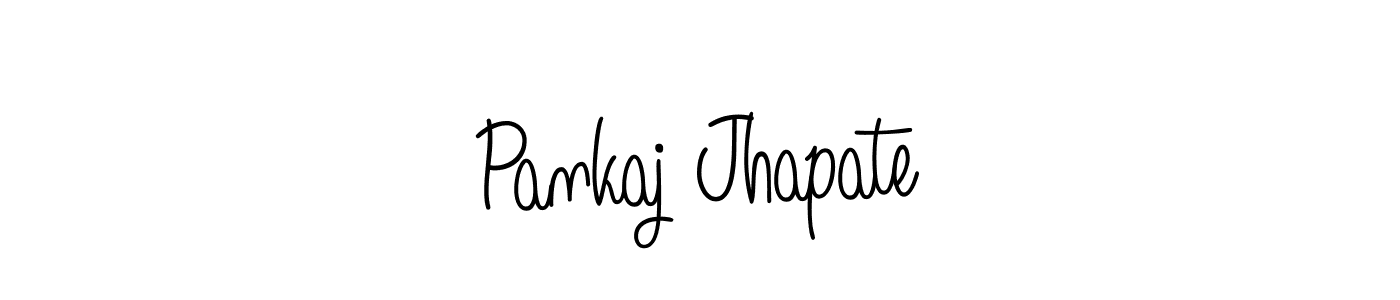 Make a beautiful signature design for name Pankaj Jhapate. With this signature (Angelique-Rose-font-FFP) style, you can create a handwritten signature for free. Pankaj Jhapate signature style 5 images and pictures png