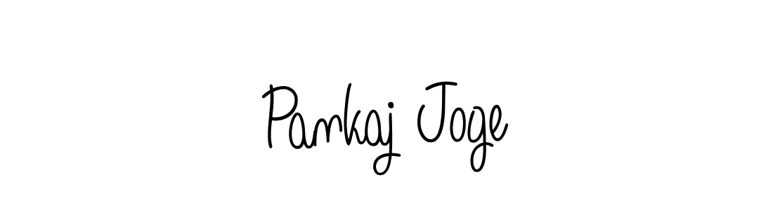 The best way (Angelique-Rose-font-FFP) to make a short signature is to pick only two or three words in your name. The name Pankaj Joge include a total of six letters. For converting this name. Pankaj Joge signature style 5 images and pictures png