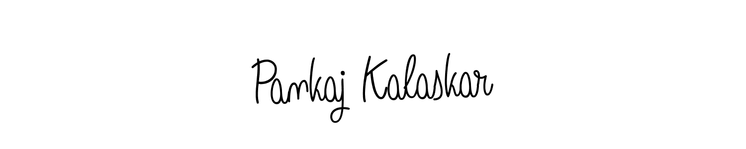 The best way (Angelique-Rose-font-FFP) to make a short signature is to pick only two or three words in your name. The name Pankaj Kalaskar include a total of six letters. For converting this name. Pankaj Kalaskar signature style 5 images and pictures png
