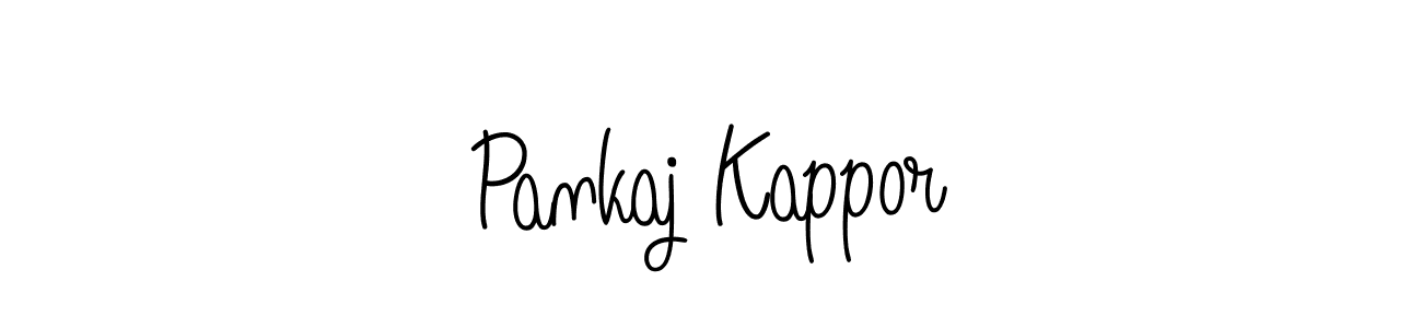 Make a beautiful signature design for name Pankaj Kappor. With this signature (Angelique-Rose-font-FFP) style, you can create a handwritten signature for free. Pankaj Kappor signature style 5 images and pictures png