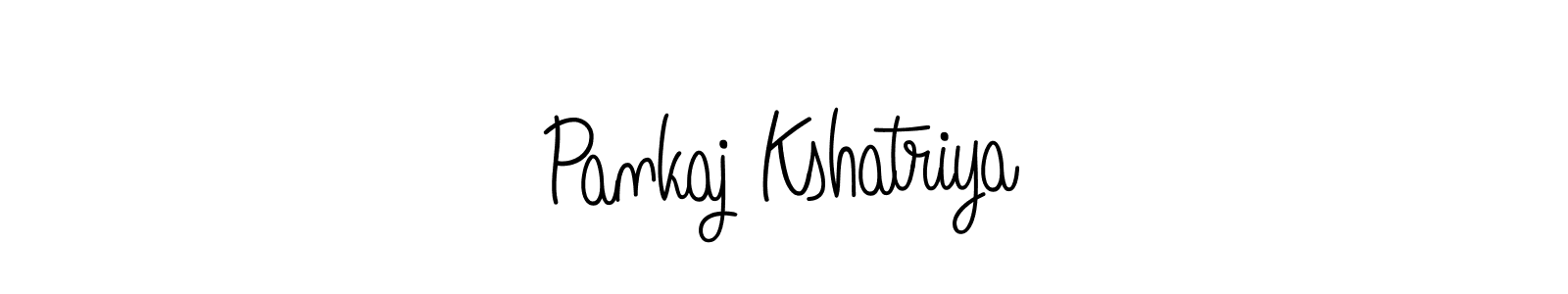 Use a signature maker to create a handwritten signature online. With this signature software, you can design (Angelique-Rose-font-FFP) your own signature for name Pankaj Kshatriya. Pankaj Kshatriya signature style 5 images and pictures png