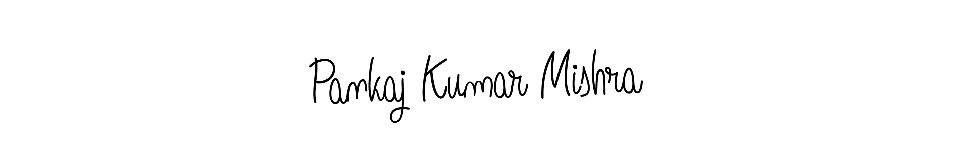Design your own signature with our free online signature maker. With this signature software, you can create a handwritten (Angelique-Rose-font-FFP) signature for name Pankaj Kumar Mishra. Pankaj Kumar Mishra signature style 5 images and pictures png