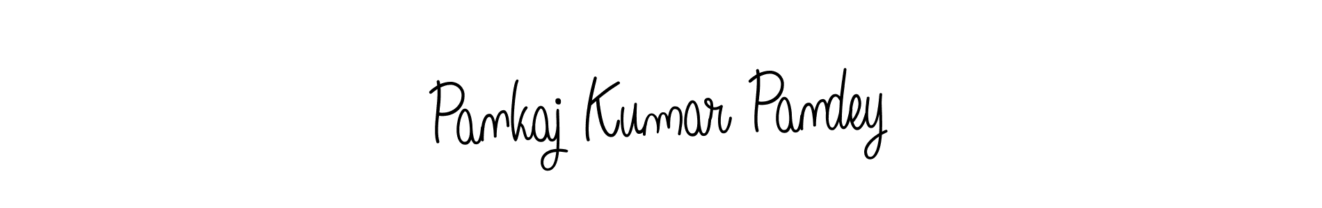 How to make Pankaj Kumar Pandey name signature. Use Angelique-Rose-font-FFP style for creating short signs online. This is the latest handwritten sign. Pankaj Kumar Pandey signature style 5 images and pictures png