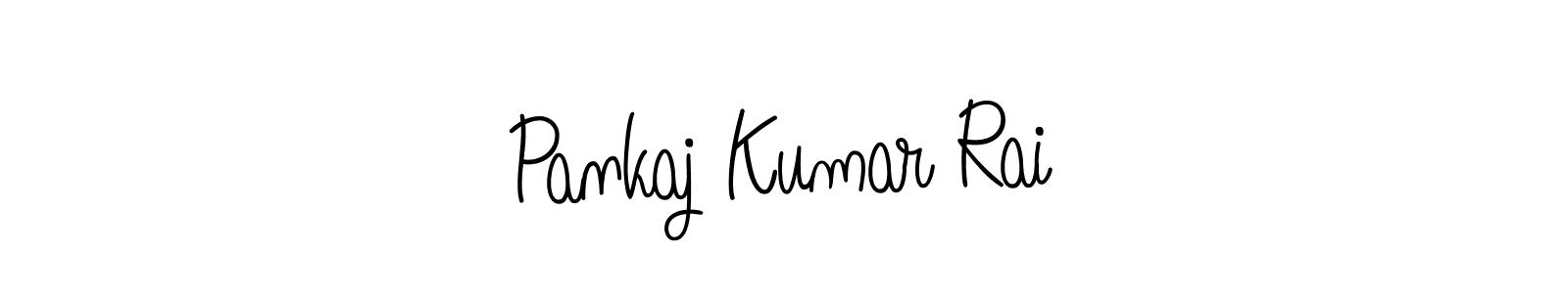 Use a signature maker to create a handwritten signature online. With this signature software, you can design (Angelique-Rose-font-FFP) your own signature for name Pankaj Kumar Rai. Pankaj Kumar Rai signature style 5 images and pictures png