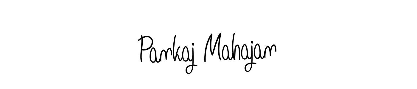 Create a beautiful signature design for name Pankaj Mahajan. With this signature (Angelique-Rose-font-FFP) fonts, you can make a handwritten signature for free. Pankaj Mahajan signature style 5 images and pictures png