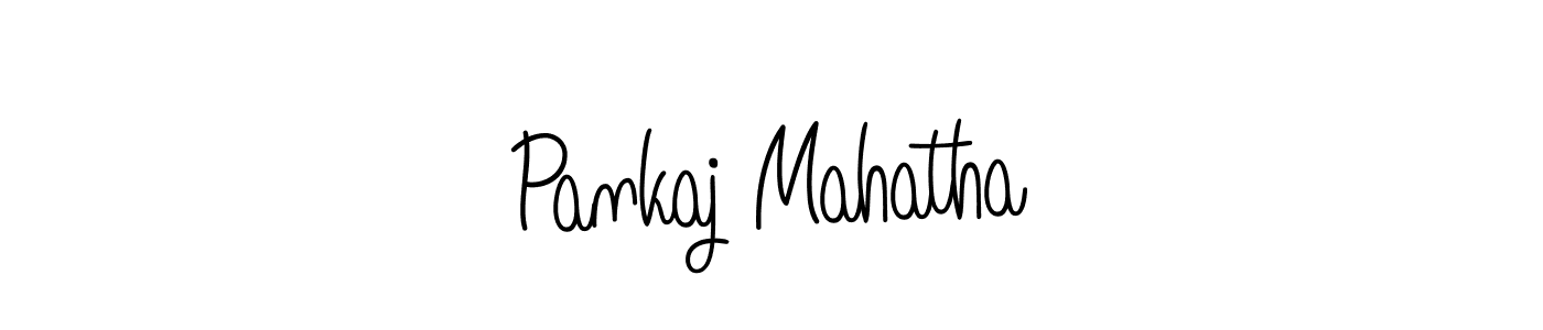 How to make Pankaj Mahatha signature? Angelique-Rose-font-FFP is a professional autograph style. Create handwritten signature for Pankaj Mahatha name. Pankaj Mahatha signature style 5 images and pictures png