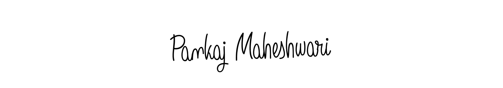 The best way (Angelique-Rose-font-FFP) to make a short signature is to pick only two or three words in your name. The name Pankaj Maheshwari include a total of six letters. For converting this name. Pankaj Maheshwari signature style 5 images and pictures png