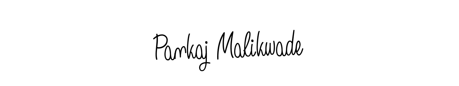 Create a beautiful signature design for name Pankaj Malikwade. With this signature (Angelique-Rose-font-FFP) fonts, you can make a handwritten signature for free. Pankaj Malikwade signature style 5 images and pictures png