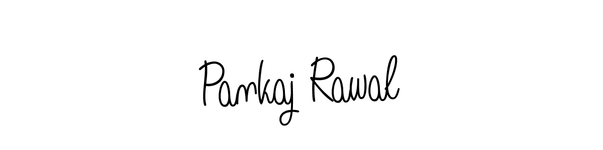 Use a signature maker to create a handwritten signature online. With this signature software, you can design (Angelique-Rose-font-FFP) your own signature for name Pankaj Rawal. Pankaj Rawal signature style 5 images and pictures png