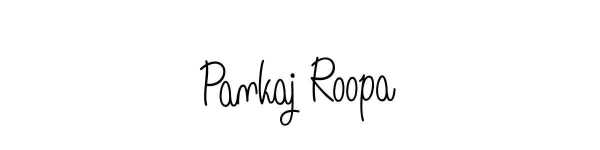 Use a signature maker to create a handwritten signature online. With this signature software, you can design (Angelique-Rose-font-FFP) your own signature for name Pankaj Roopa. Pankaj Roopa signature style 5 images and pictures png