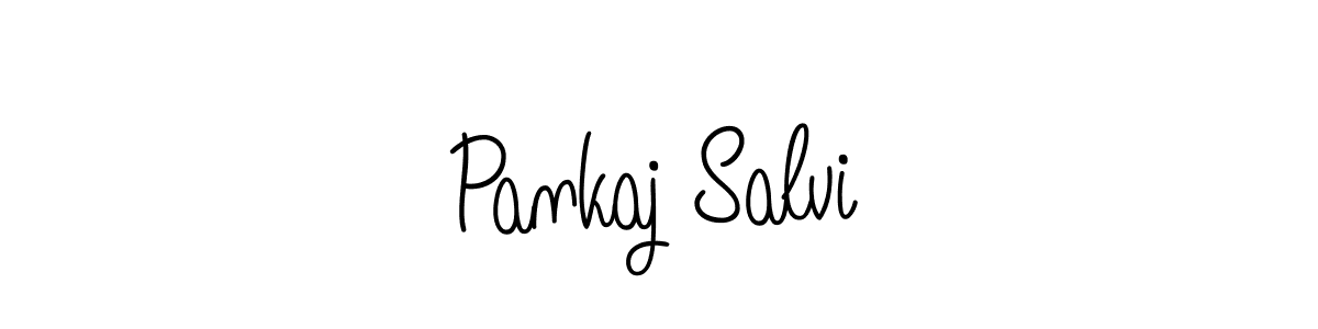 Also we have Pankaj Salvi name is the best signature style. Create professional handwritten signature collection using Angelique-Rose-font-FFP autograph style. Pankaj Salvi signature style 5 images and pictures png