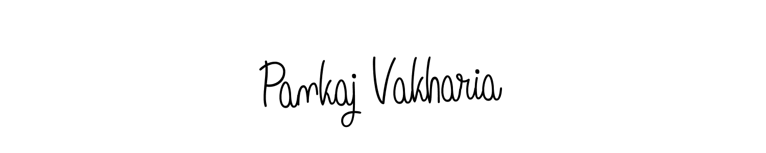 You should practise on your own different ways (Angelique-Rose-font-FFP) to write your name (Pankaj Vakharia) in signature. don't let someone else do it for you. Pankaj Vakharia signature style 5 images and pictures png