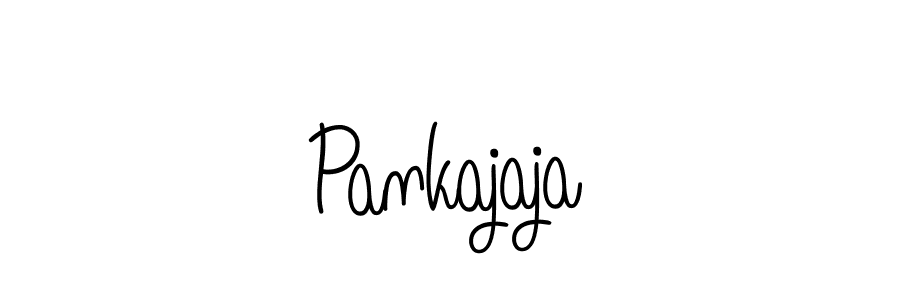 How to make Pankajaja name signature. Use Angelique-Rose-font-FFP style for creating short signs online. This is the latest handwritten sign. Pankajaja signature style 5 images and pictures png