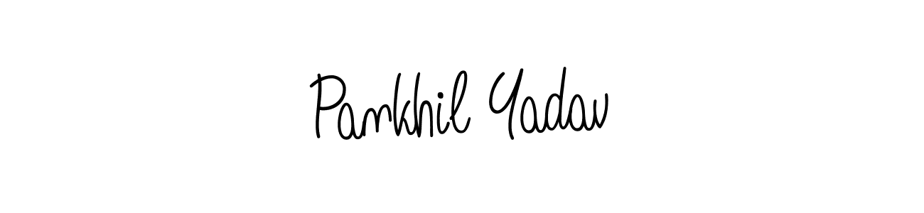 Create a beautiful signature design for name Pankhil Yadav. With this signature (Angelique-Rose-font-FFP) fonts, you can make a handwritten signature for free. Pankhil Yadav signature style 5 images and pictures png