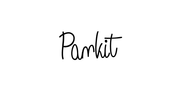 How to make Pankit name signature. Use Angelique-Rose-font-FFP style for creating short signs online. This is the latest handwritten sign. Pankit signature style 5 images and pictures png