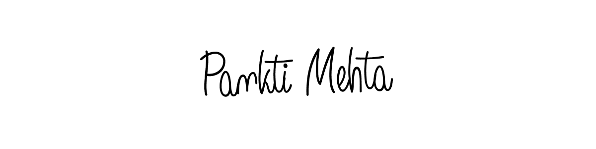 How to make Pankti Mehta name signature. Use Angelique-Rose-font-FFP style for creating short signs online. This is the latest handwritten sign. Pankti Mehta signature style 5 images and pictures png