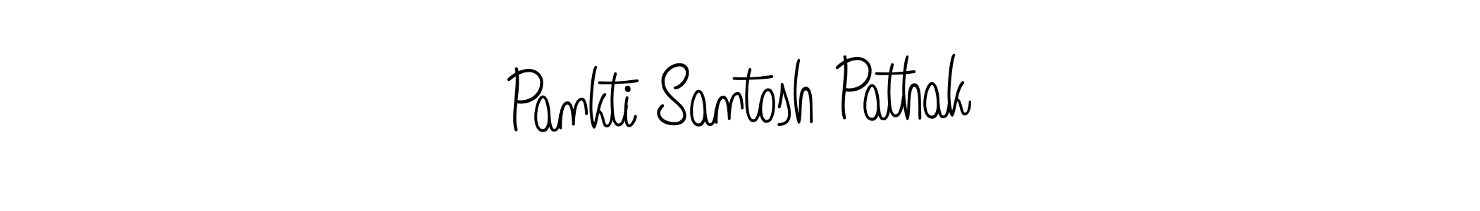 Pankti Santosh Pathak stylish signature style. Best Handwritten Sign (Angelique-Rose-font-FFP) for my name. Handwritten Signature Collection Ideas for my name Pankti Santosh Pathak. Pankti Santosh Pathak signature style 5 images and pictures png