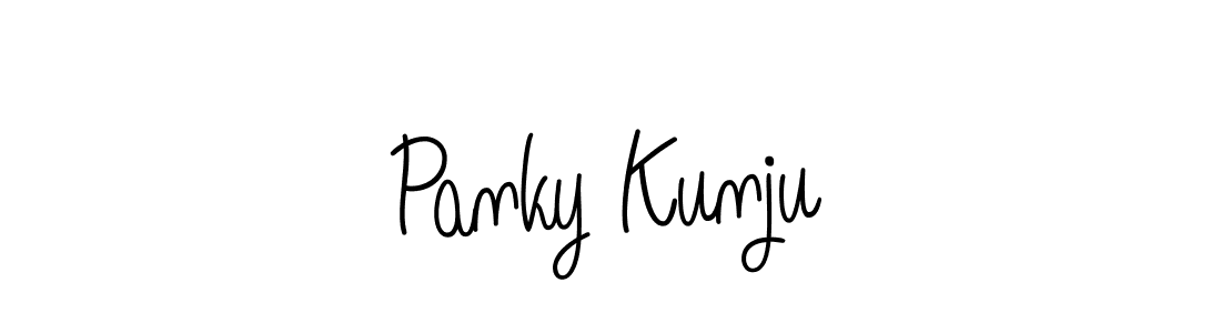 This is the best signature style for the Panky Kunju name. Also you like these signature font (Angelique-Rose-font-FFP). Mix name signature. Panky Kunju signature style 5 images and pictures png