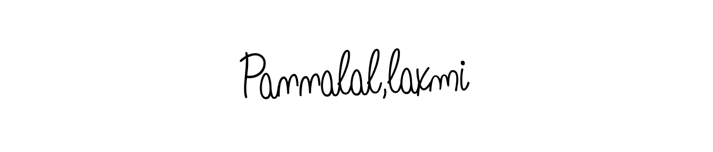 Make a beautiful signature design for name Pannalal,laxmi. With this signature (Angelique-Rose-font-FFP) style, you can create a handwritten signature for free. Pannalal,laxmi signature style 5 images and pictures png