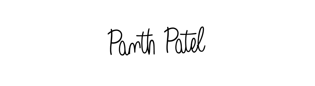 You should practise on your own different ways (Angelique-Rose-font-FFP) to write your name (Panth Patel) in signature. don't let someone else do it for you. Panth Patel signature style 5 images and pictures png