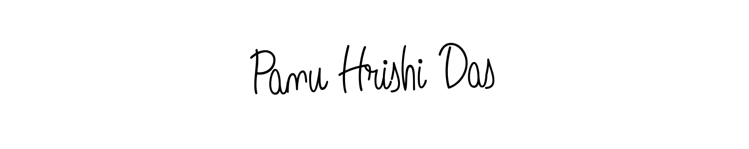 Make a beautiful signature design for name Panu Hrishi Das. With this signature (Angelique-Rose-font-FFP) style, you can create a handwritten signature for free. Panu Hrishi Das signature style 5 images and pictures png