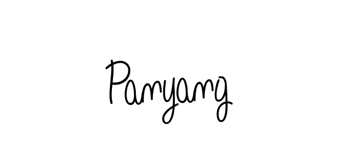 Make a beautiful signature design for name Panyang. With this signature (Angelique-Rose-font-FFP) style, you can create a handwritten signature for free. Panyang signature style 5 images and pictures png