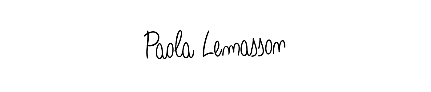 You can use this online signature creator to create a handwritten signature for the name Paola Lemasson. This is the best online autograph maker. Paola Lemasson signature style 5 images and pictures png