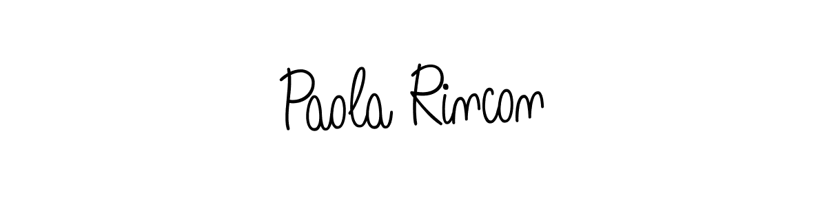 Paola Rincon stylish signature style. Best Handwritten Sign (Angelique-Rose-font-FFP) for my name. Handwritten Signature Collection Ideas for my name Paola Rincon. Paola Rincon signature style 5 images and pictures png
