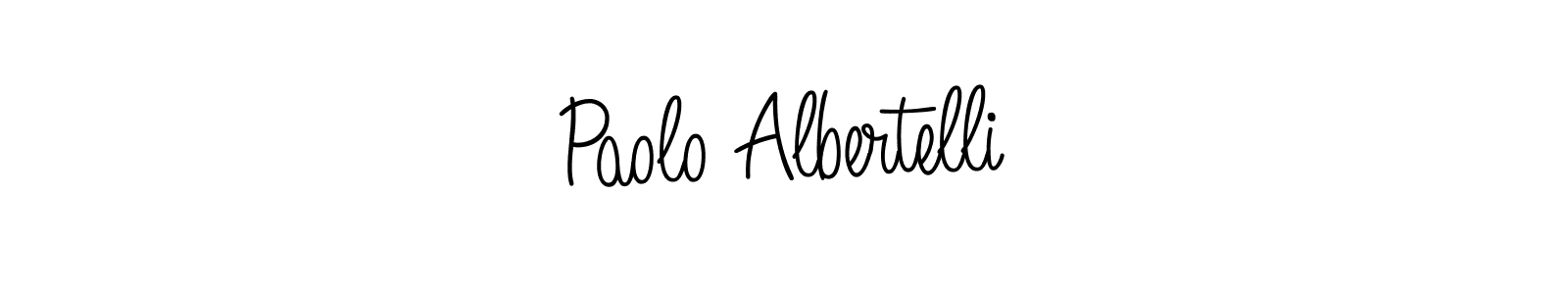 Create a beautiful signature design for name Paolo Albertelli. With this signature (Angelique-Rose-font-FFP) fonts, you can make a handwritten signature for free. Paolo Albertelli signature style 5 images and pictures png