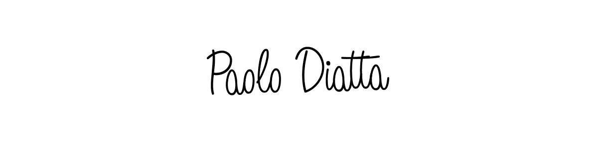 Design your own signature with our free online signature maker. With this signature software, you can create a handwritten (Angelique-Rose-font-FFP) signature for name Paolo Diatta. Paolo Diatta signature style 5 images and pictures png