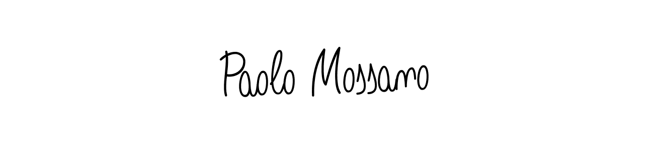 Paolo Mossano stylish signature style. Best Handwritten Sign (Angelique-Rose-font-FFP) for my name. Handwritten Signature Collection Ideas for my name Paolo Mossano. Paolo Mossano signature style 5 images and pictures png