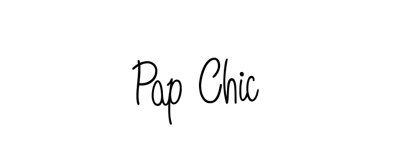 You should practise on your own different ways (Angelique-Rose-font-FFP) to write your name (Pap Chic) in signature. don't let someone else do it for you. Pap Chic signature style 5 images and pictures png