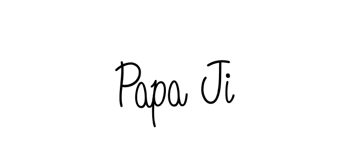 Also we have Papa Ji name is the best signature style. Create professional handwritten signature collection using Angelique-Rose-font-FFP autograph style. Papa Ji signature style 5 images and pictures png