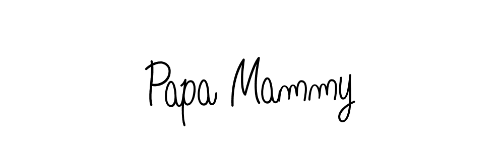 How to make Papa Mammy signature? Angelique-Rose-font-FFP is a professional autograph style. Create handwritten signature for Papa Mammy name. Papa Mammy signature style 5 images and pictures png